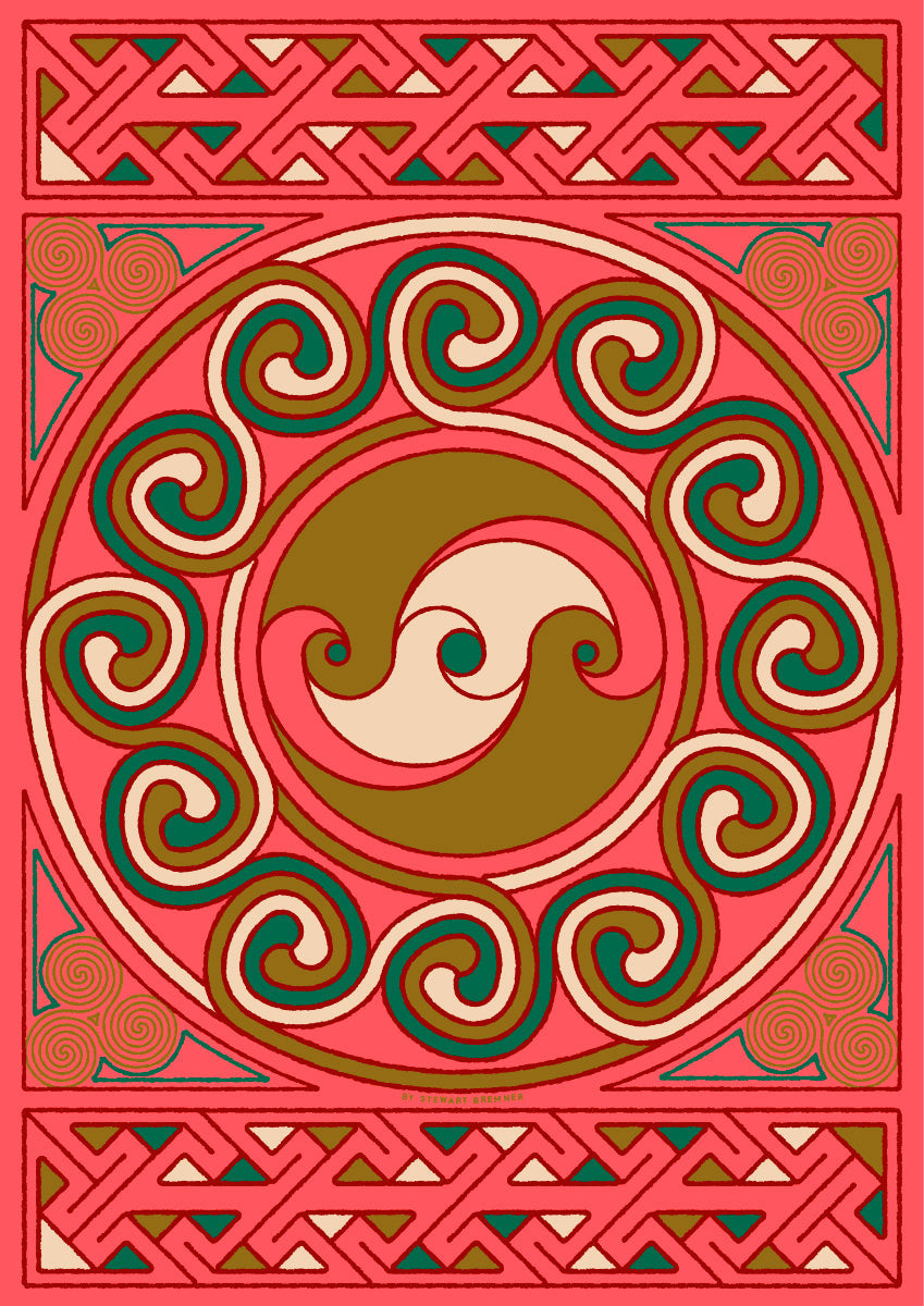 Sarclet Celtic coral panel – poster