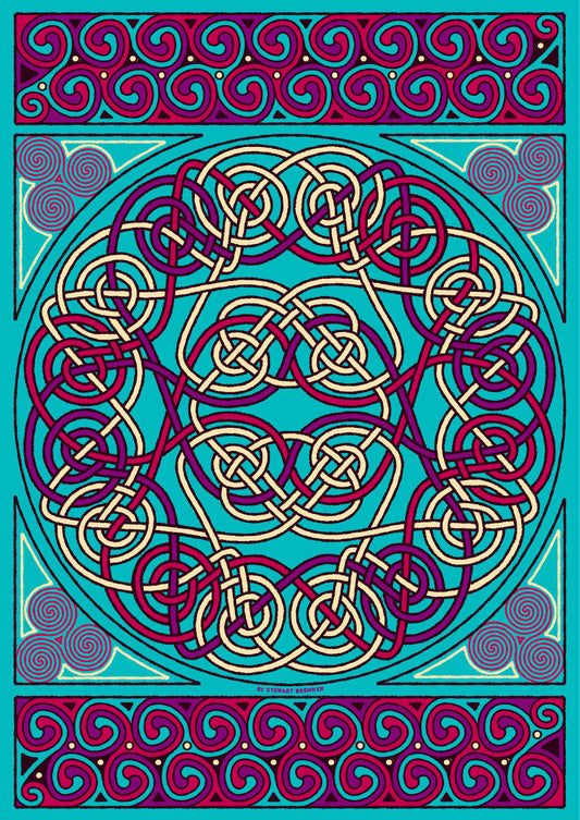 Thrumster Celtic jade panel – poster