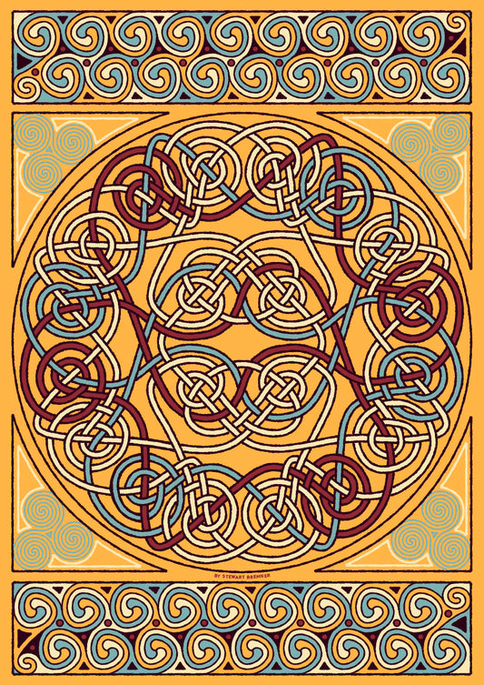 Thrumster Celtic sand panel – poster