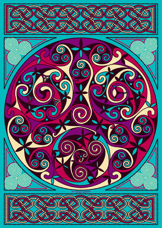 Wick Celtic jade panel – giclée print