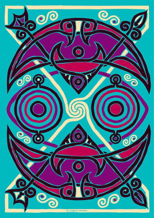 The Pictish Crescent jade panel – giclée print