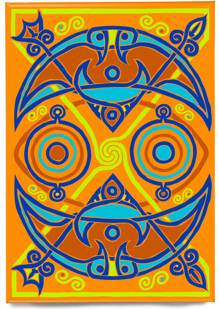 The Pictish Crescent amber panel – magnet
