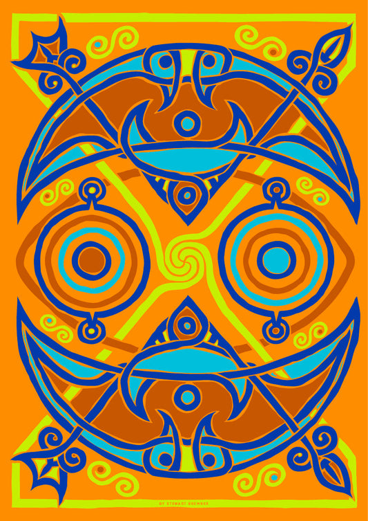 The Pictish Crescent amber panel – poster