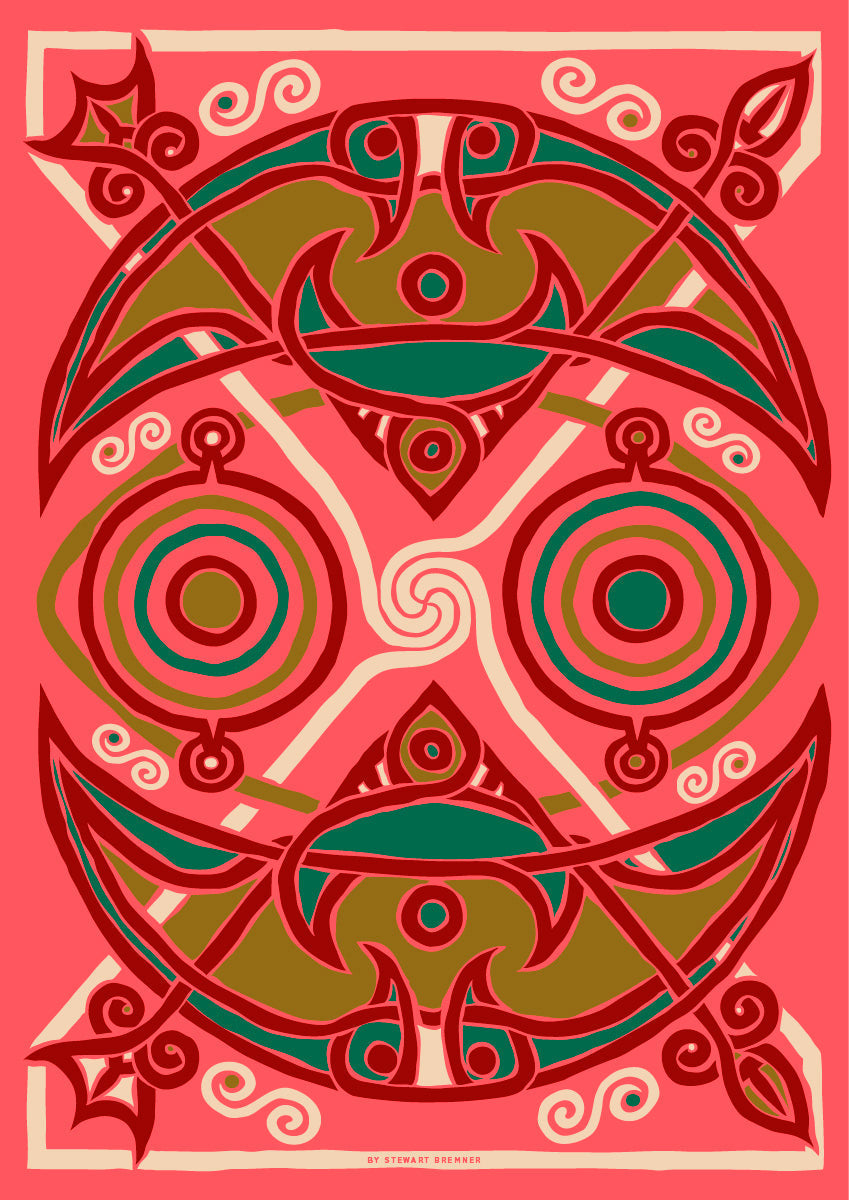 The Pictish Crescent coral panel – poster