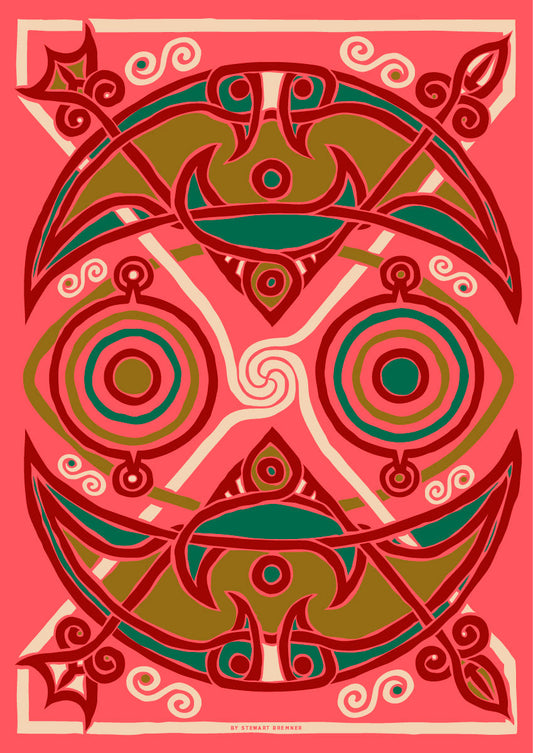 The Pictish Crescent coral panel – poster