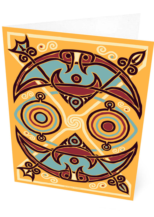 The Pictish Crescent sand panel – card