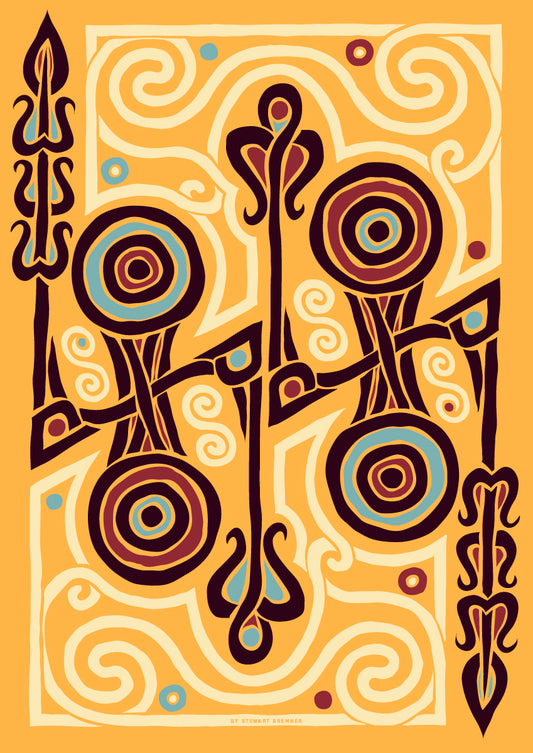 The Pictish Z-rod sand panel – giclée print