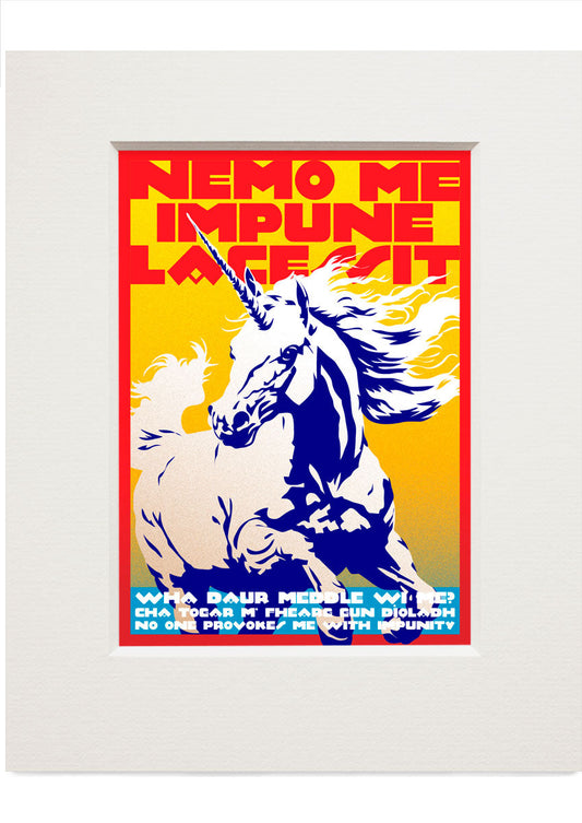 Nemo me impune lacessit – small mounted print