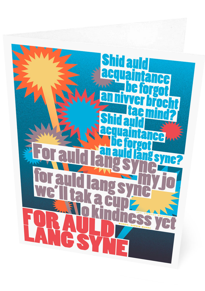 Auld Lang Syne – card