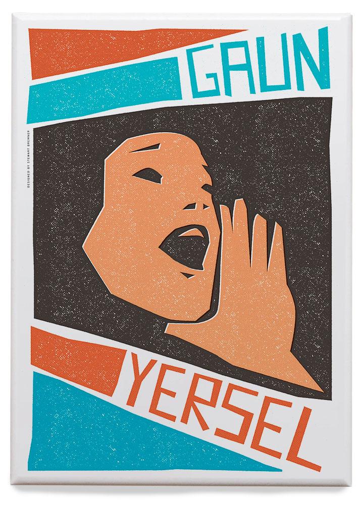 Gaun yersel – magnet - teal - Indy Prints by Stewart Bremner