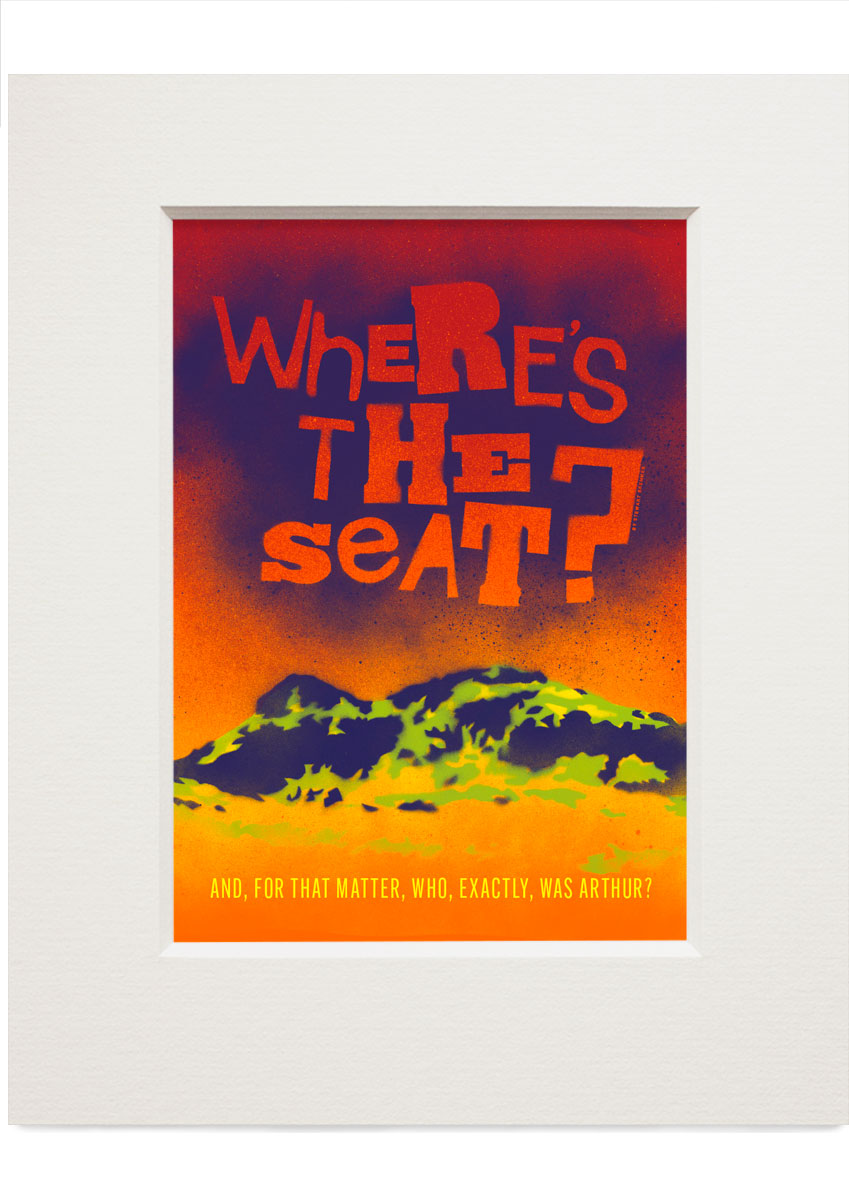 Where’s the seat? – small mounted print