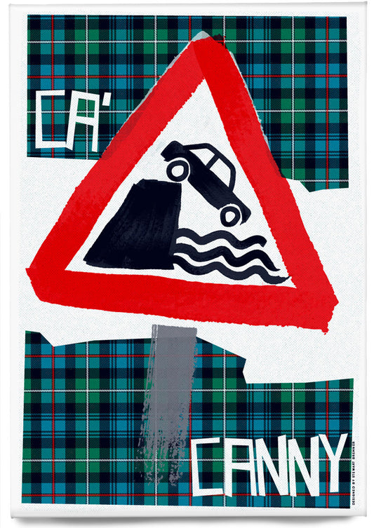 Ca' canny (on tartan) – magnet