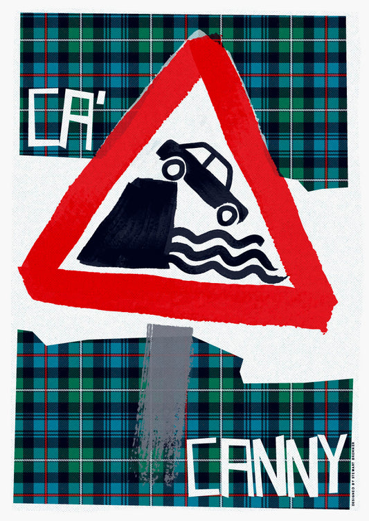 Ca' canny (on tartan) – giclée print