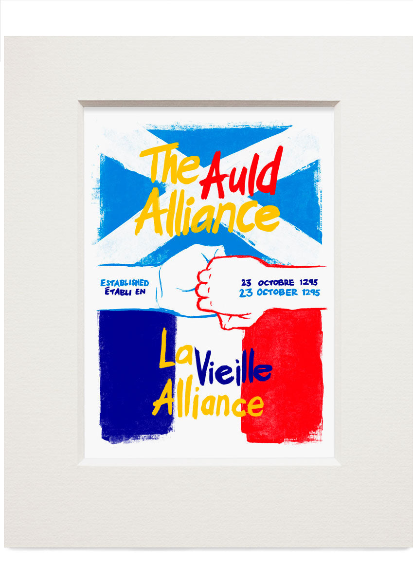 The Auld Alliance – small mounted print