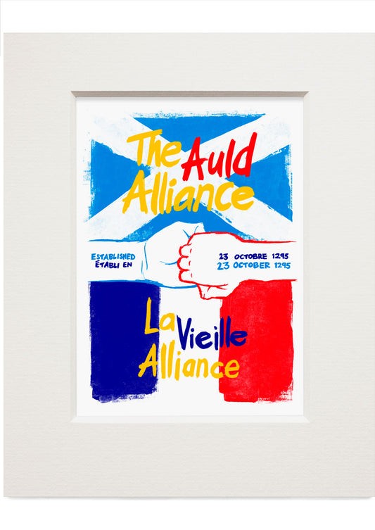 The Auld Alliance – small mounted print