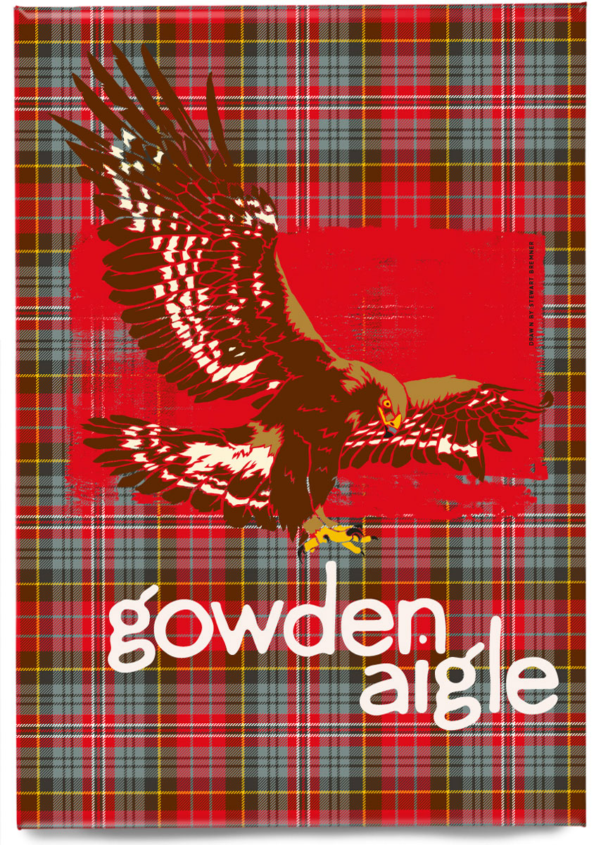 Gowden aigle oan tartan – magnet – Stewart Bremner Prints