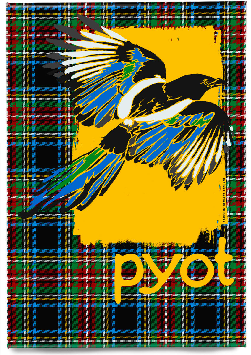 Pyot oan tartan – magnet – Stewart Bremner Prints