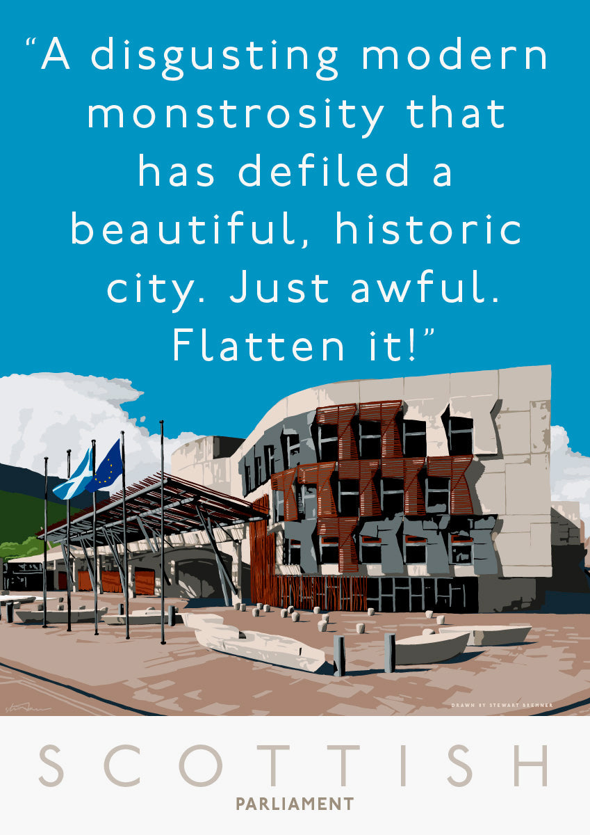 Flatten the Scottish Parliament – poster