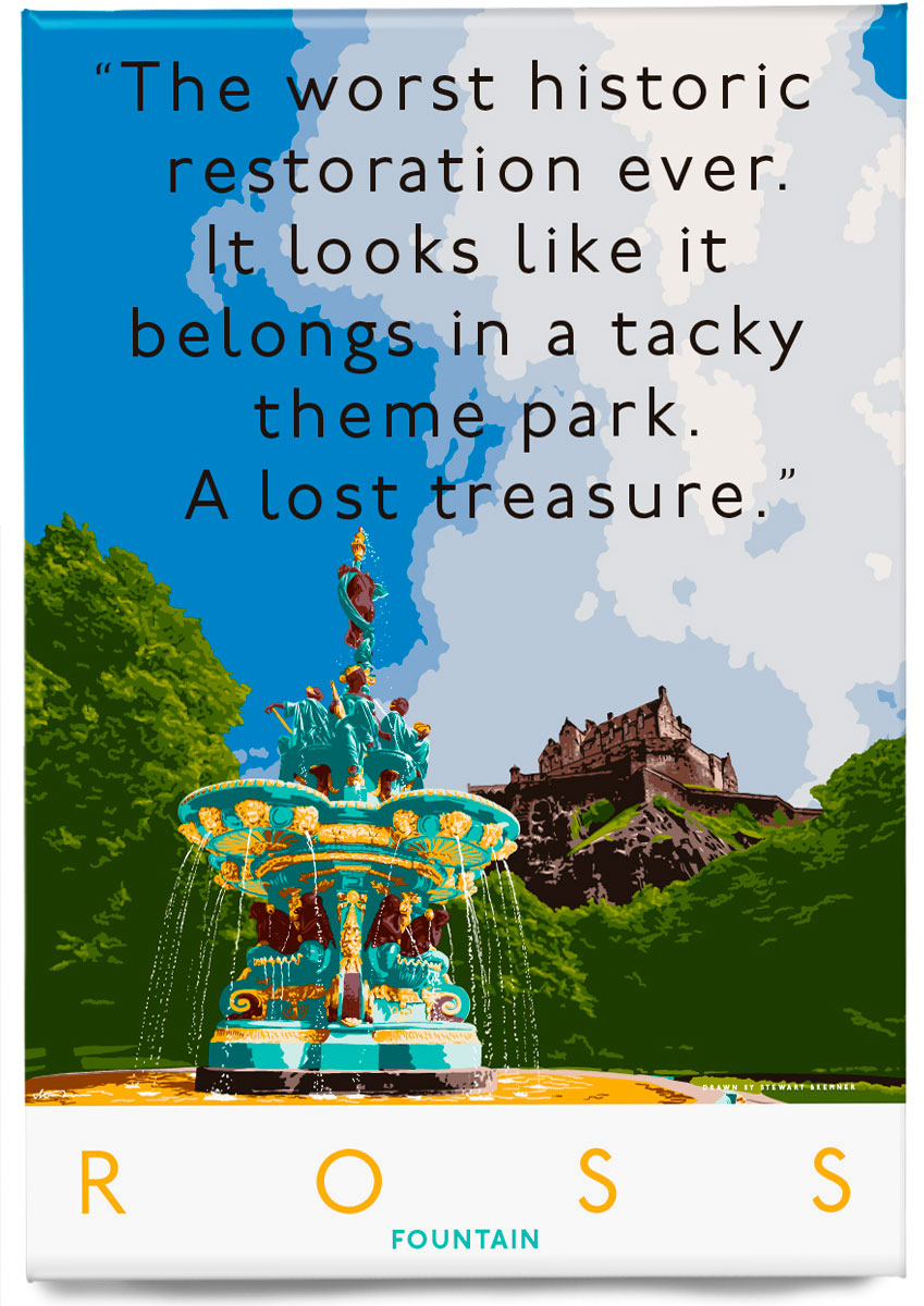 The Ross Fountain is tacky – magnet