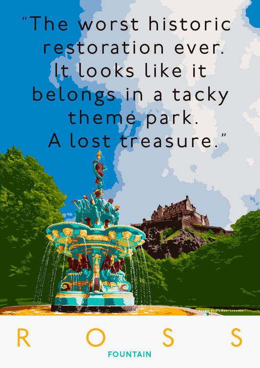 The Ross Fountain is tacky – giclée print