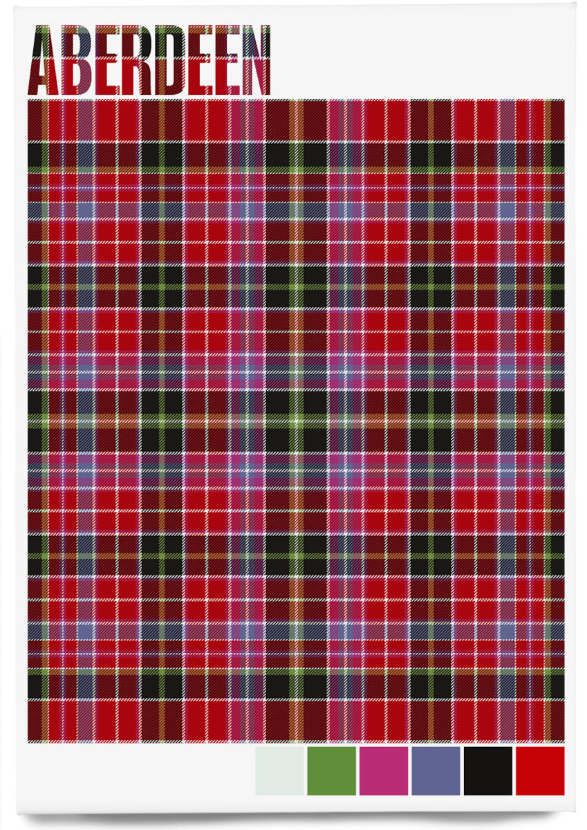 Aberdeen district tartan – magnet