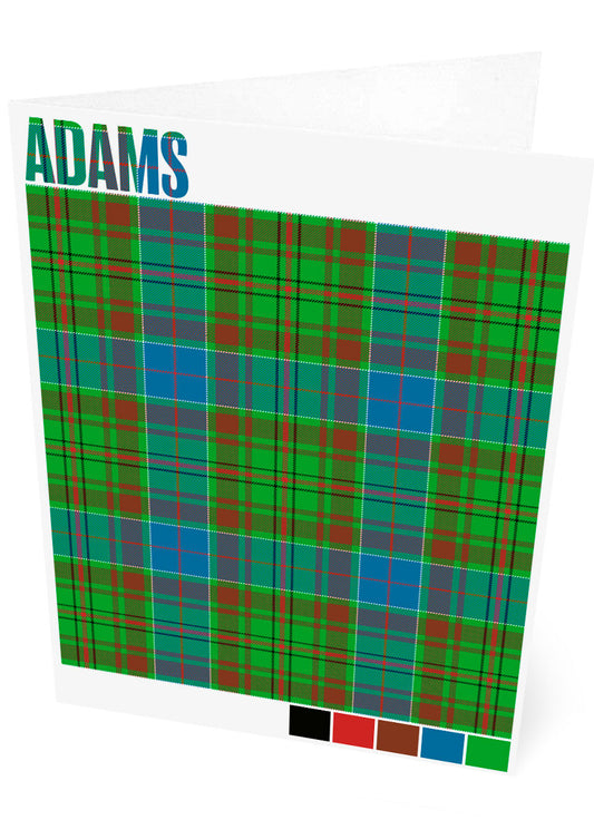 Adams Ancient tartan – set of two cards