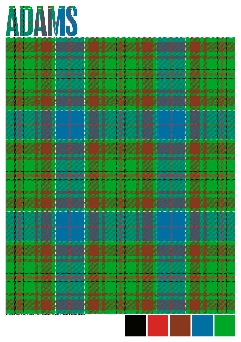 Adams Ancient tartan – poster