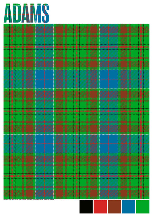 Adams Ancient tartan – giclée print