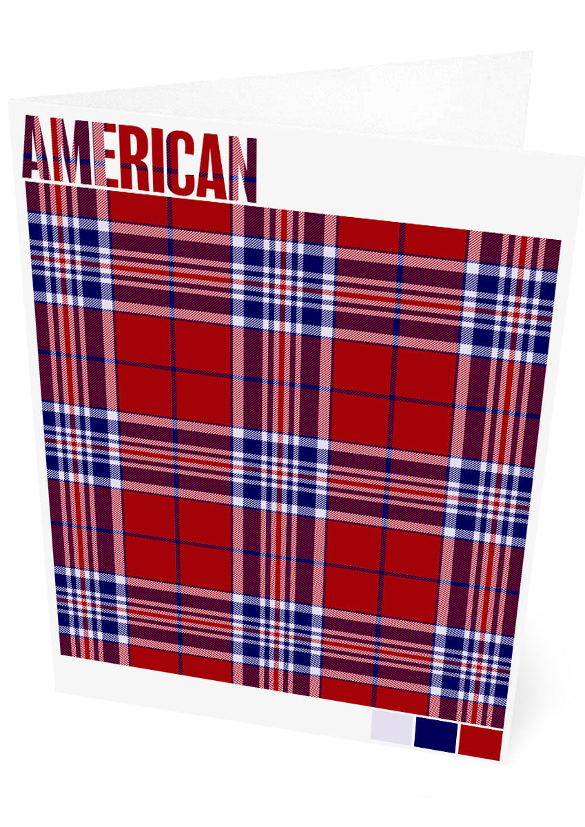 American Modern tartan – set of two cards