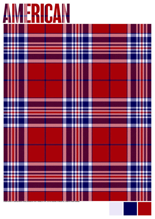 American Modern tartan – giclée print