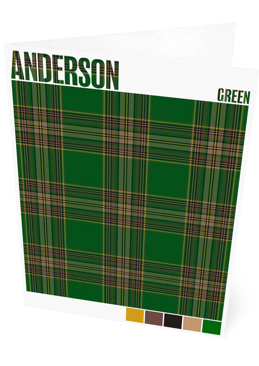 Anderson Green Ancient tartan – set of two cards