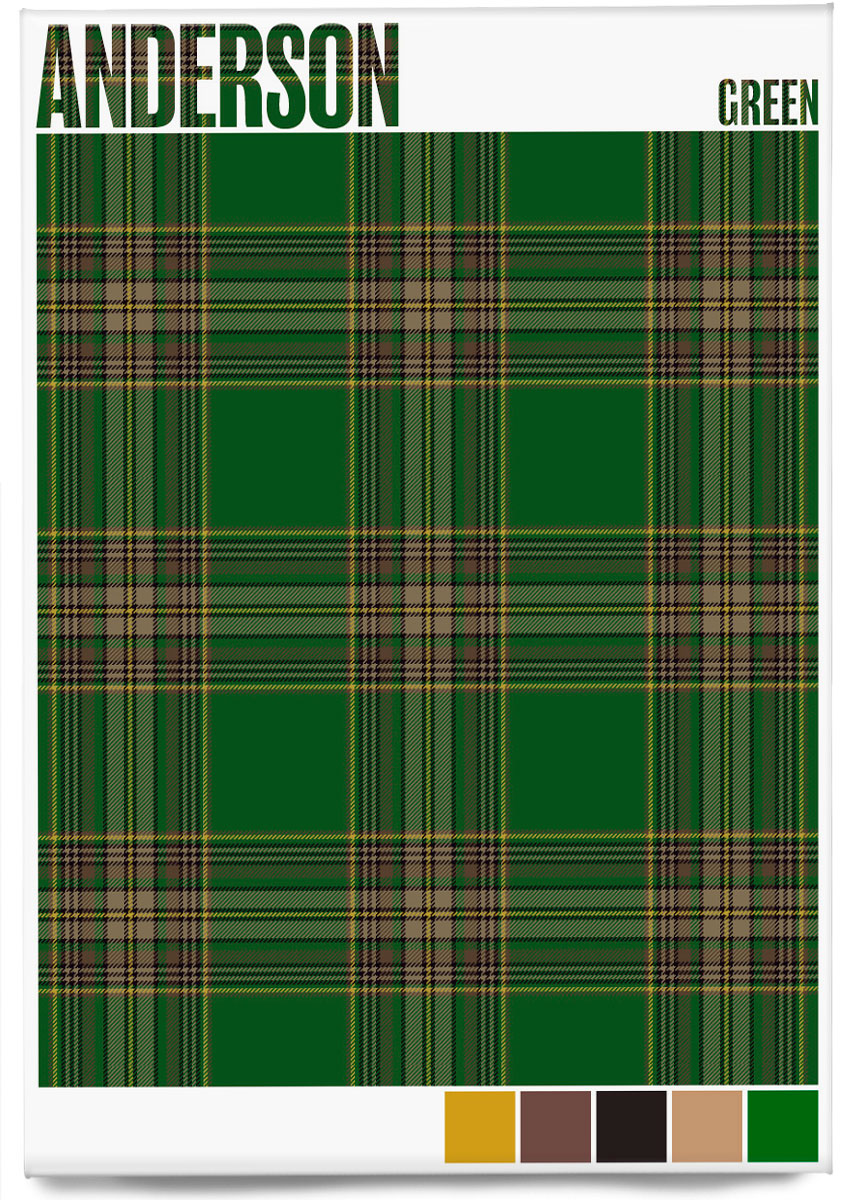 Anderson Green Ancient tartan – magnet