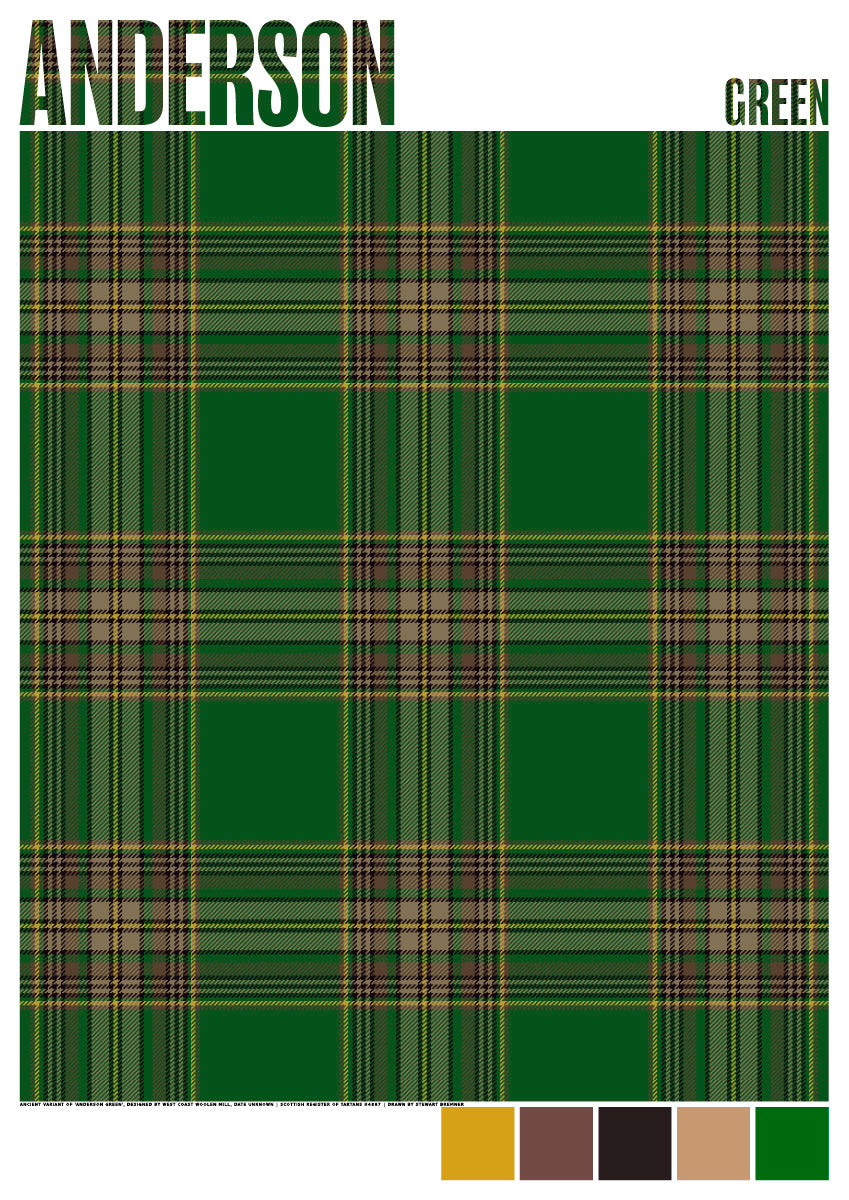 Anderson Green Ancient tartan – giclée print