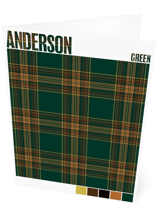 Anderson Green Modern tartan – set of two cards