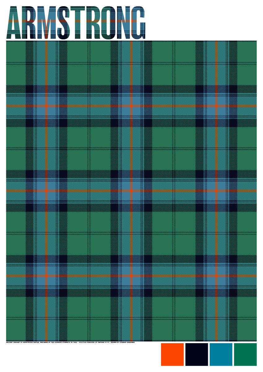 Armstrong Ancient tartan – poster