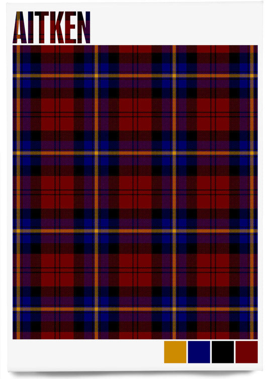 Aitken Modern tartan – magnet