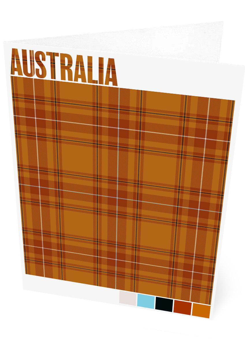 Australia Modern tartan – set of two cards