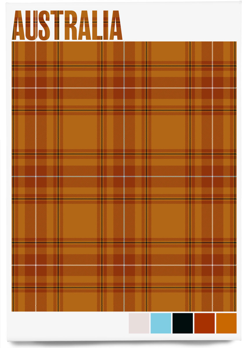 Australia Modern tartan – magnet