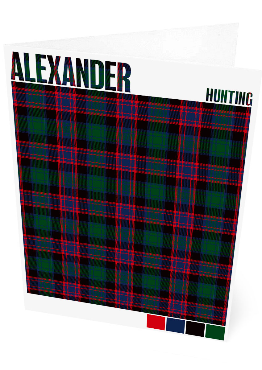 Alexander Hunting Modern tartan  – set of two cards