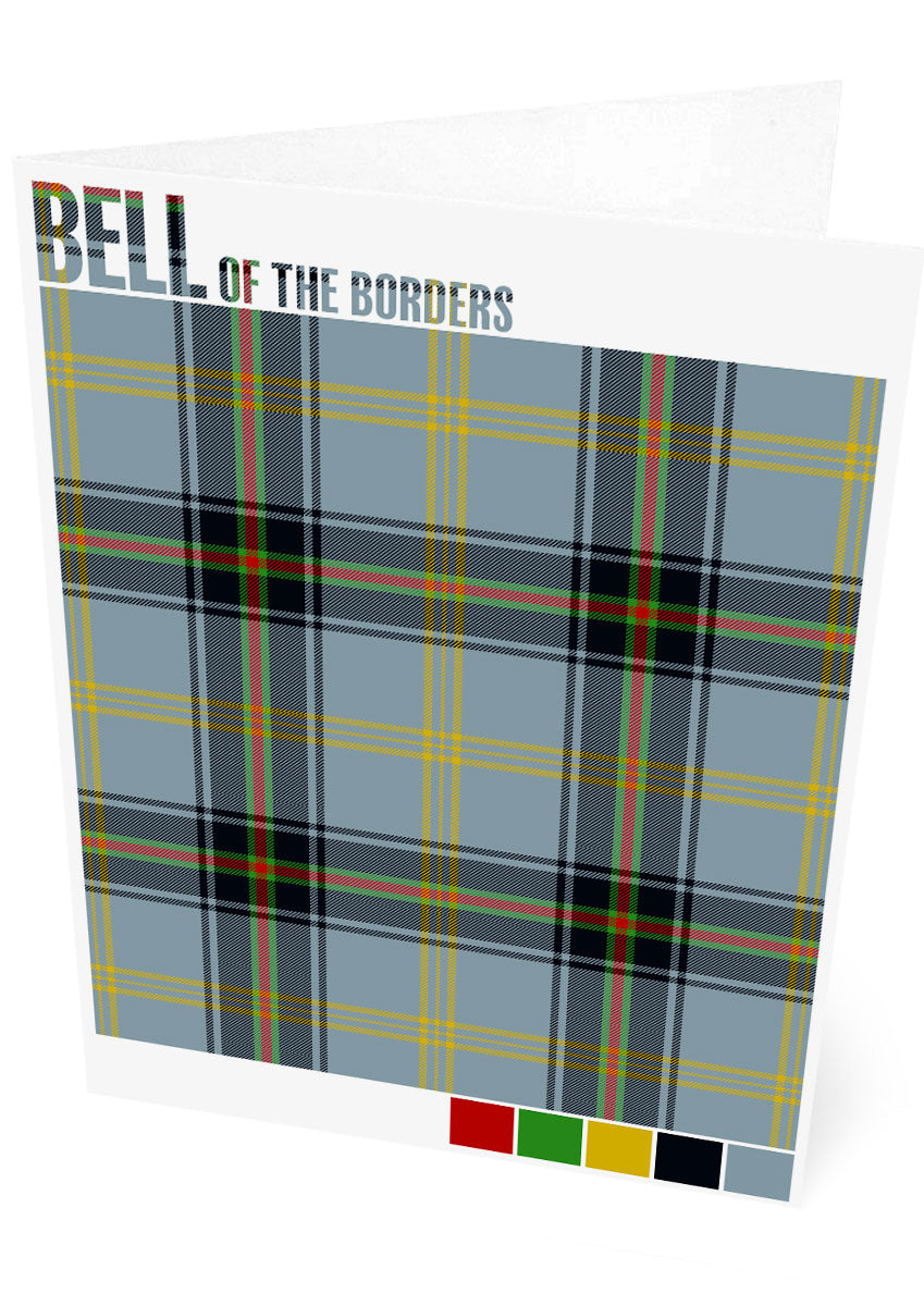 Bell of the Borders Modern tartan  – set of two cards