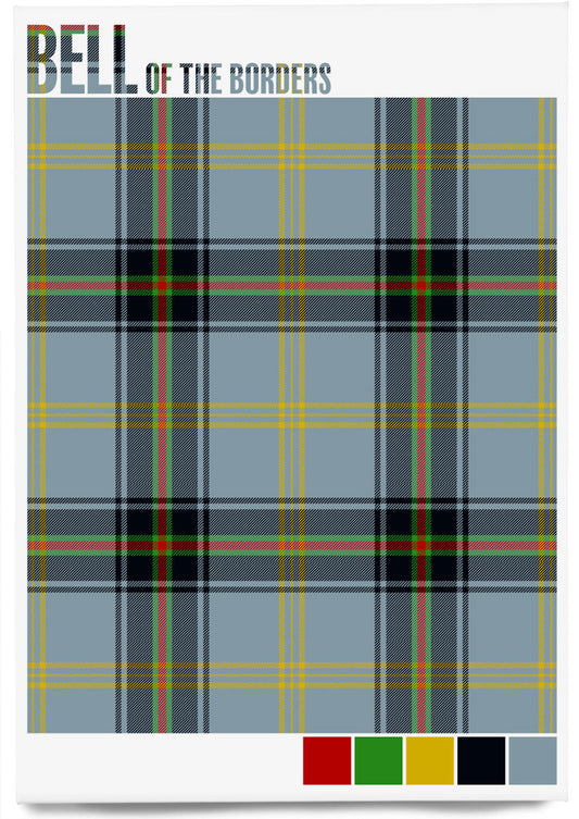 Bell of the Borders Modern tartan  – magnet