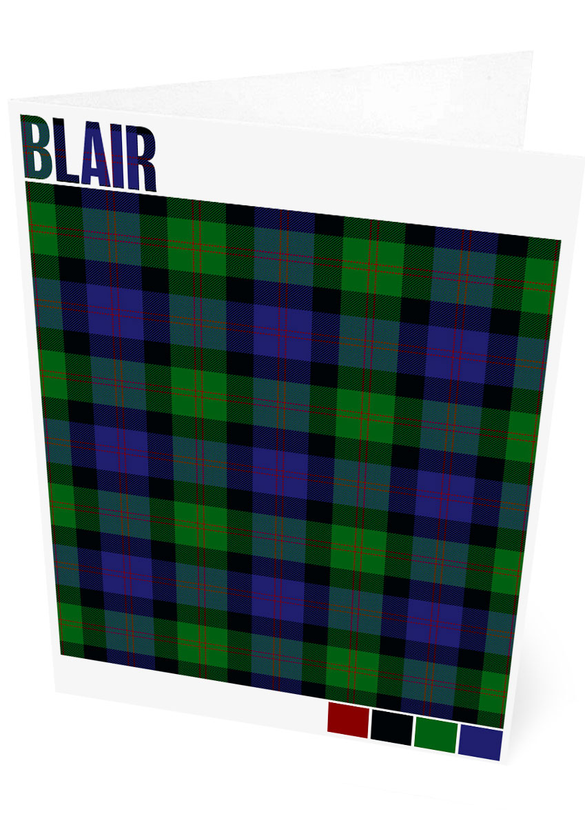 Blair Modern tartan  – set of two cards
