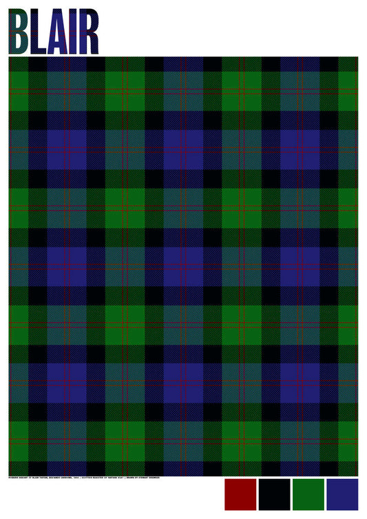 Blair Modern tartan  – giclée print