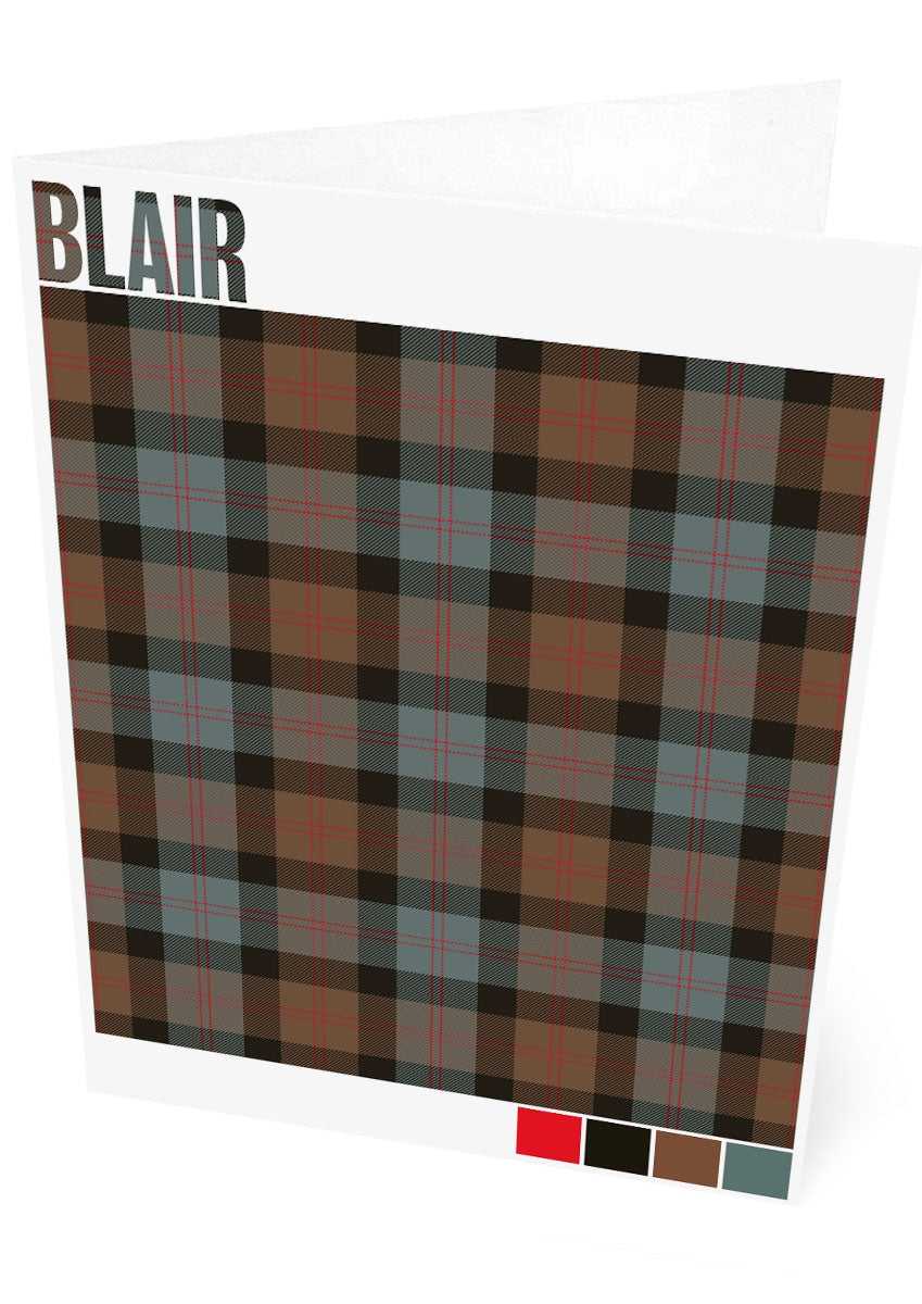 Blair Weathered tartan  – set of two cards