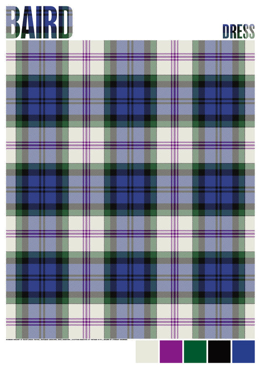 Baird Dress Modern tartan  – giclée print