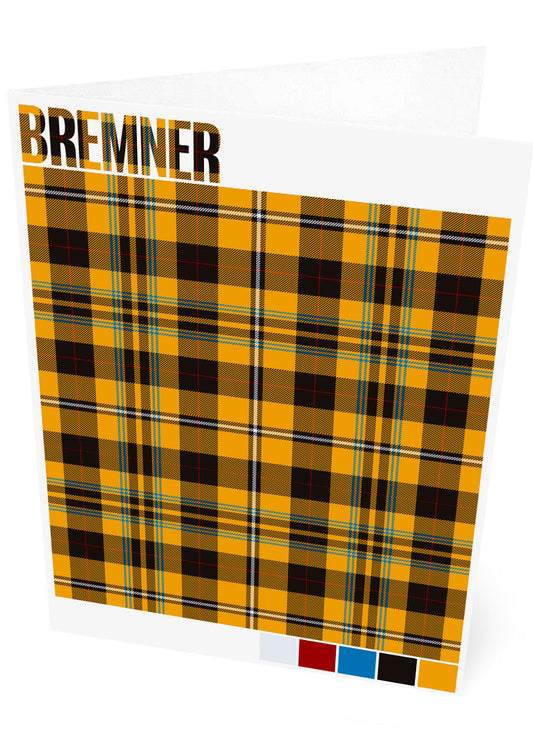 Bremner Modern tartan – set of two cards