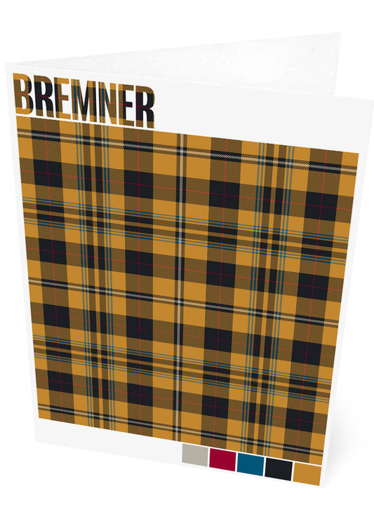 Bremner Muted tartan – set of two cards
