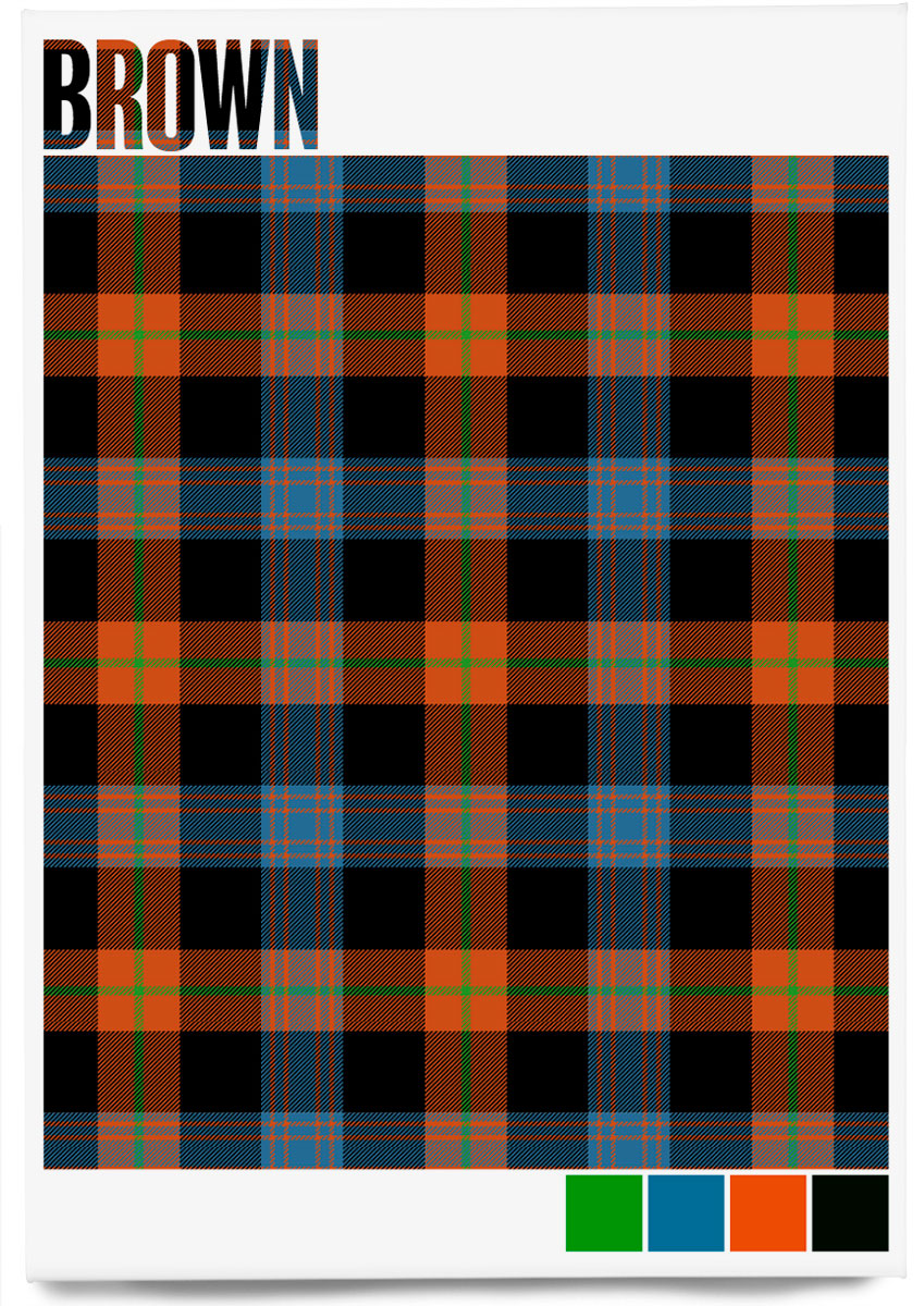 Brown Ancient tartan  – magnet