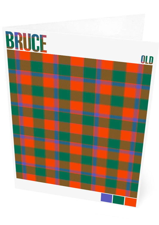 Bruce Old Ancient tartan  – set of two cards