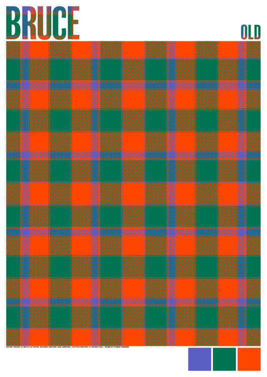 Bruce Old Ancient tartan  – giclée print